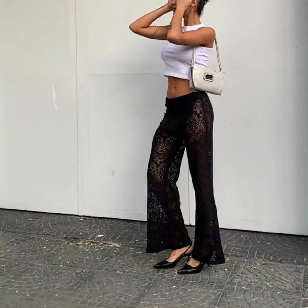 Pantalón tejido de algodón - Image 4