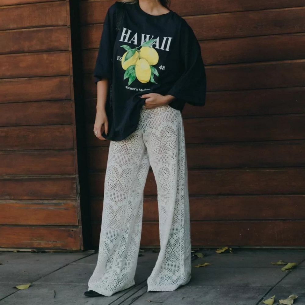 Pantalón tejido de algodón - Image 5