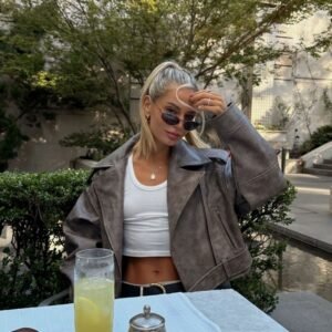 Campera The Who marrón gastada