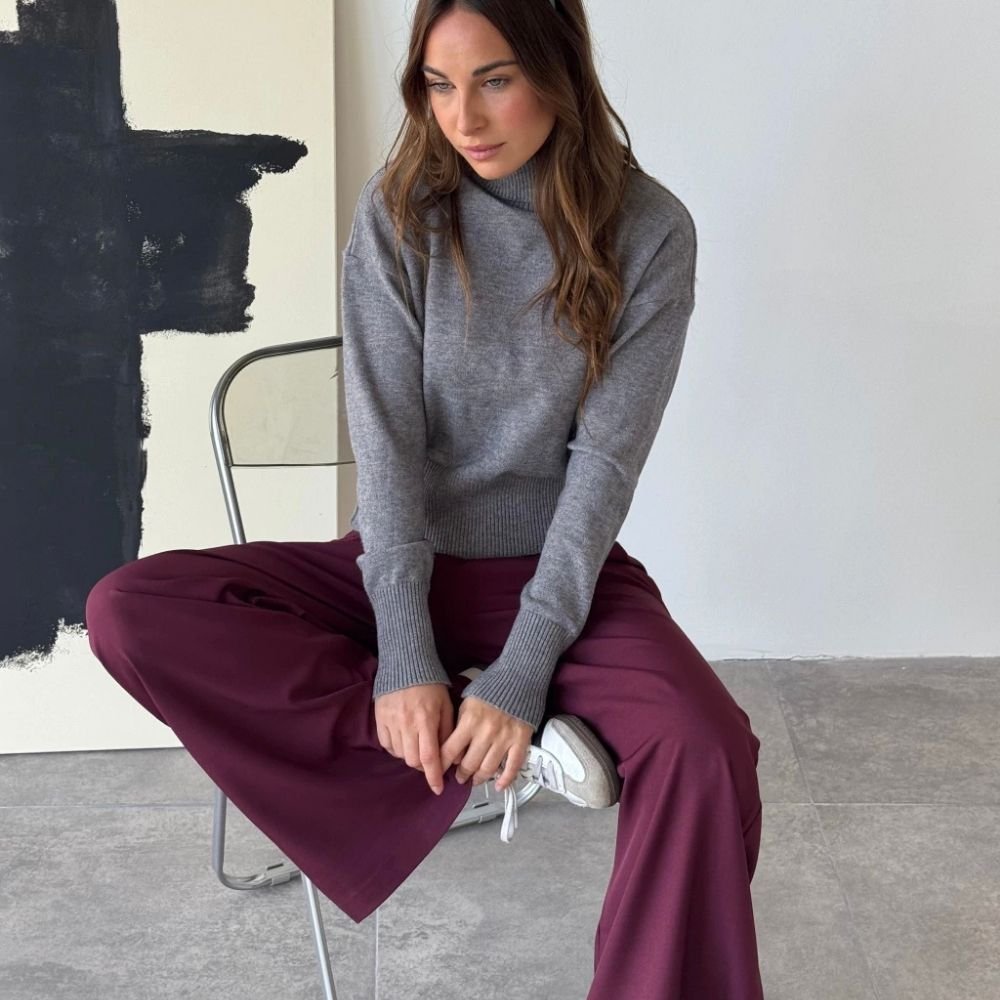 Pantalón sastrero Blur bordó - Image 3