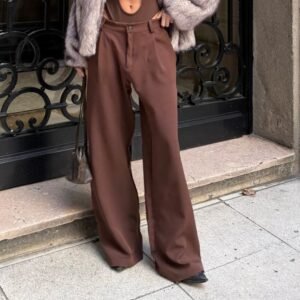 Pantalón sastrero chocolate