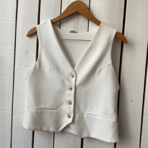 Chaleco sastrero blanco
